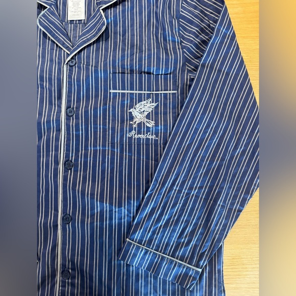 Pottery Barn Other - Pottery Barn teen Harry Potter Ravenclaw Pajama Set Navy Stripe Large